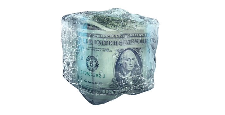 Frozen money